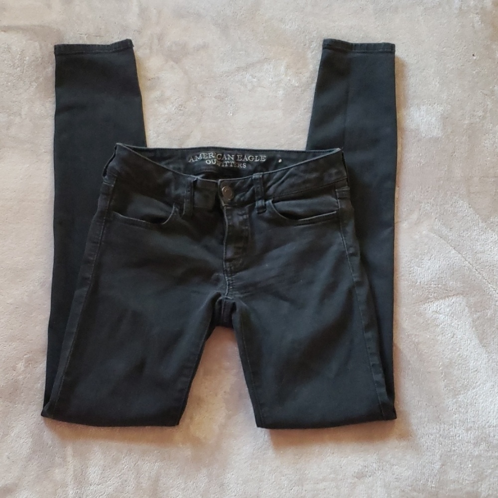 Black Jean Stretch Jeggings